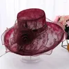 Chapeaux à bord large 2023 Lace UV Shade dames Summer Temperament Temperament Edge Travel Polyday Sun Sun for Women