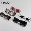 Zonnebrillen ovza mode punk voor mannen retro vintage zonnebrillen vrouw anti-uv lunettes de soleil homme s1005