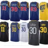 Jersey de basquete masculino Stephen Curry 30 Thompson 11 Wiggins 22 Poole 3 Iguodala 9 Verde 23 Kuminga 00 Cidade 23-24 Nova temporada Jerseys Men Youth