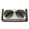 Solglasögon vintage varumärkesdesigner Aviation Bee Men Fashion Metal Frame Pilot Sun Glasögon för kvinnor Retro Shades Oculos UV400352B