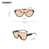 KAMMPT VINTAGE Semi Round Sungasse Fashion Monoblock Outdoor Goggle Shades Ins Trending 2023 Design UV400 Eyewear 231222