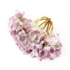 Decorative Flowers Realistic Appearance Silk Floral Wedding Decoration Hydrangea Craft Heads Eco-friendly Elegant