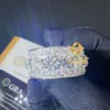 Snygga GRA -certifikat 925 Silver Pass Diamond Tester Moissanite Diamond Iced Out Jewelry Hip Hop Eternity Band Ring Man