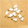 Charms Shell Bead Natural Freshwater -Shaped Pendant For Jewelry Making Diy Necklace Bracelet Earrings Accessory Drop Delivery Dhcil