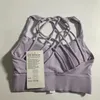 Chars de créateurs de yoga tops gym tissu choc sportif sportif réservoir de femmes alignent le soutien-gorge serré nu coulant