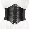 Belts Corset Wide Pu Leather Belt Cummerbunds Strap For Women Elastic Tight High Waist Slimming Body Shaping Girdle 65-75cm292A