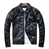 Herrenjacken schwerer Industrie Öl Wachs Japanische Amekaji tragen American Casual Jacket Sheepskin Motorrad Revers Real Leder Kleidung Mantel