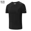 Herr t-skjortor 22023 sommarsport fritid rund hals t-shirt fitness som kör snabb torr kortärmad tom anpassad logotyp