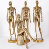 Fashionable Golden Mannequin Female Shiny Golden Female Model Best Quality