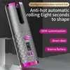 Hair Curlers Straighteners Professional LCD Rolling Automatic Shape Hair USB Wireless Beach Wave Large Steam Curling Iron Quickly Cordless Magic Curler NewL23122