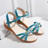 2024 Sommer neue Frauen Sandalen flach weich