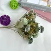 Decorative Flowers QSM Ancient 2 Bouquets Green Lilac Artificial Fake Silk Cloth Daisy Small Flower Wedding Desktop Room El Store Decor