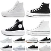 Designer canvas shoes men women thick bottom platform casual shoes conversitys Classic black and white high top low top comfortable sneakers