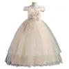 Abiti per ragazze abiti da sposa per bambini per ragazze eleganti fiore principessa abito da bambina da bambina abito di natale di natale infantile dimensione 6 12 14 annil231222