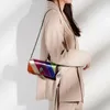Modedesign Eagle Head Summer Mini Rainbow Women Handbag Colorful Designer Bag Patchwork Shoulder Bag Handbag K24 231221