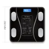 Intelligent Body Fat Scale Wireless LED Digital Badrumsvikt USB Laddning Hemkomposition Analysator för 231221