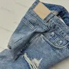 Jeans bordados de diseñadores Mujeres de mezclilla Pantalones de mezclilla Moda Pantalones rectos de estilo casual Slacks