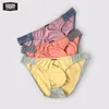 52025 Contrast Color Highcut Briefs Delikatne miękki oryginalny projekt mężczyzn mężczyzn seksowne poślizgi męskie bieliznę 231221