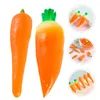 Fiori decorativi 4 pezzi Mini carote Cucina decor decoro per la piccola simulazione di simulazione per alimenti per alimenti per alimenti simulati simulati in PVC PVC