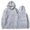 Your Own Design Brand /Picture Personalized Custom Men Women Text DIY Hoodies Sweatshirt Casual Hoody Clothing Fashion 231222