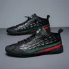 QUALITÀ 5CB80 SCARPE HIGHT MENI GENUINA CASA CAVILE GIORNALITÀ SNUAKER TRIDE DELLA TRENDY MENS NERO COMETTO COLPA COMETTO FRITTURA 231221 S