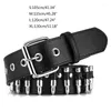 Belts Women Pin Buckle Waist With Alloy Warhead Rivet Ladies PU Waistband