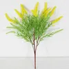 装飾的な花高品質のプラスチックポット植物現実的な人工ラベンダーDIYフローラルアレンジメントホームウェディングパーティーの装飾フェイク