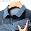 Men's Polos 2023 AUTOMNE NOUVEAUX T-SHIRTS LOND LONG MEN VRAIS POCKET TOP SHIRTY SHIGT QUIBILITÉ CAS TOP CHIMIE CHEMISE HOMME L231222