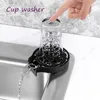 Tools Other Kitchen Tools High Pressure Automatic Glass Cup Washer Bar Cleaner Rinse Machine Beer Milk Tea Sink Cleaning Accessories 230