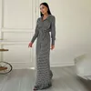 Women's Sleepwear Mmarthaqiqi Printing Ladies Nightwear Set Turn-Down Collar Nightgowns Long Sleeve Wide Leg Pants Female Pajamas Suit