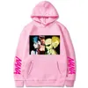 Anime nana hoodies svarta stenar grafiska tryckta tröjor unisex haruku pullover antumn vinter överdimensionerade hiphop streetwear