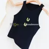 Frühlings Sommertanks Top Women Fitness Sportweste Designer Strassbriefpanzer Westen Vollfarbene Tee