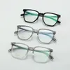 Óculos de sol Titanium myopia coses machos mulheres acetato de óculos quadrados vintage moldura Men prescrição óptica espetáculos anti -reflexão