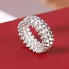 Bandringe Marke Vintage Damenringe Luxusschmuck für Frauen Designerringe rein 925 Sterling Silver Fashion Bullet Rings 231222