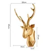 Woninginrichting groot formaat herten hoofd standbeeld muur decoratie sculptuur woonkamer decoratieve moderne Noordse kunst beeldje miniatuur 231221