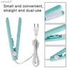 Hair Curlers Straighteners Portable Mini Hair Straightener Flat Iron Hair Curler For Men Women Short Hair Wave Hairstyling Dual Voltage Straightening IronsL23122