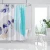 Banyo Morandi Hatlar ve Çiçekler için Duş Perdeleri Ev Modern Perde 180x200
