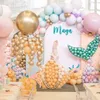 Grand coquille de mer à l'hippocampe sirène party-mosaïque mosaïque stand ballon de ballon de remplissage sous la décor de fête d'anniversaire des filles de mer 231222