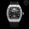 52-01 Motre Be Luxe Luxury Watch Wallwatch 49.8x44.3x16.4 mm Manual de tourbillon Movimiento mecánico Caso de acero Men relojes Relojes de diseñadores Relogios de pulsera