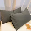 2pcs Cotton Pillowcase Big Solid Color Envelope Pillow Cushion Cover Soft Comfortable Sleeping Bedding 48x74cm 231221