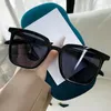 Sunglasses YOOSKE TR90 Gradient Women Ins Square Sun Glasses Men Big Frame Transparent Eyewear Shades UV400 Mirror