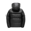 Men's Down Parkas Men Winter Down Jacket Casual Thicken Coat Hoodie Windproof Warm Light And Easy To Clean Black Bright Surface Couple Woman J231222