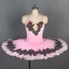 Stage Wear Bll108 Pink Velvet Bodice Pre-Professional Ballet Tutu Girls Women Competition of Performance Dance Costumes Pancake