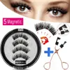 MB MEW 5 magnetische wimpermogels met handgemaakte 3D False voor nertsenwimpers Faux Cils Magnetique Naturel Tweezers 231221