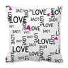 Pillow 40/45/50/60cm Heart Print Pillowcase Home Decor Seat Living Room Sofa Case Valentines Day Love Cover