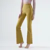 2024 alinhar lululemeni calças femininas de cintura alta esportes yoga apertado bell-bottoms marca oficial high-end réplica jgu668