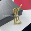 Designer Men Womens Brooch Pins Brand Gold Letter Brooch Pin Suit Dress Pins For Lady Specifications Designer Luxury Jewelry leek
