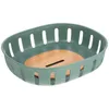 Servis uppsättningar Rotertable Colander dubbellager Drainer Basket Sink Filter Desktop Fruit Holder