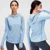 lu Sweat-shirt pour femmes Filles Shrits Yoga Pull à capuche surdimensionné Dames Couleur assortie Tenues décontractées Vêtements de sport pour adultes ll Pull CAFC06-0120060