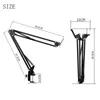 Microphones Boom Arm Microphone Stand Adjustable 360°Rotatable Sturdy Stainless Steel Mic Desk For Radio Studio Podcast